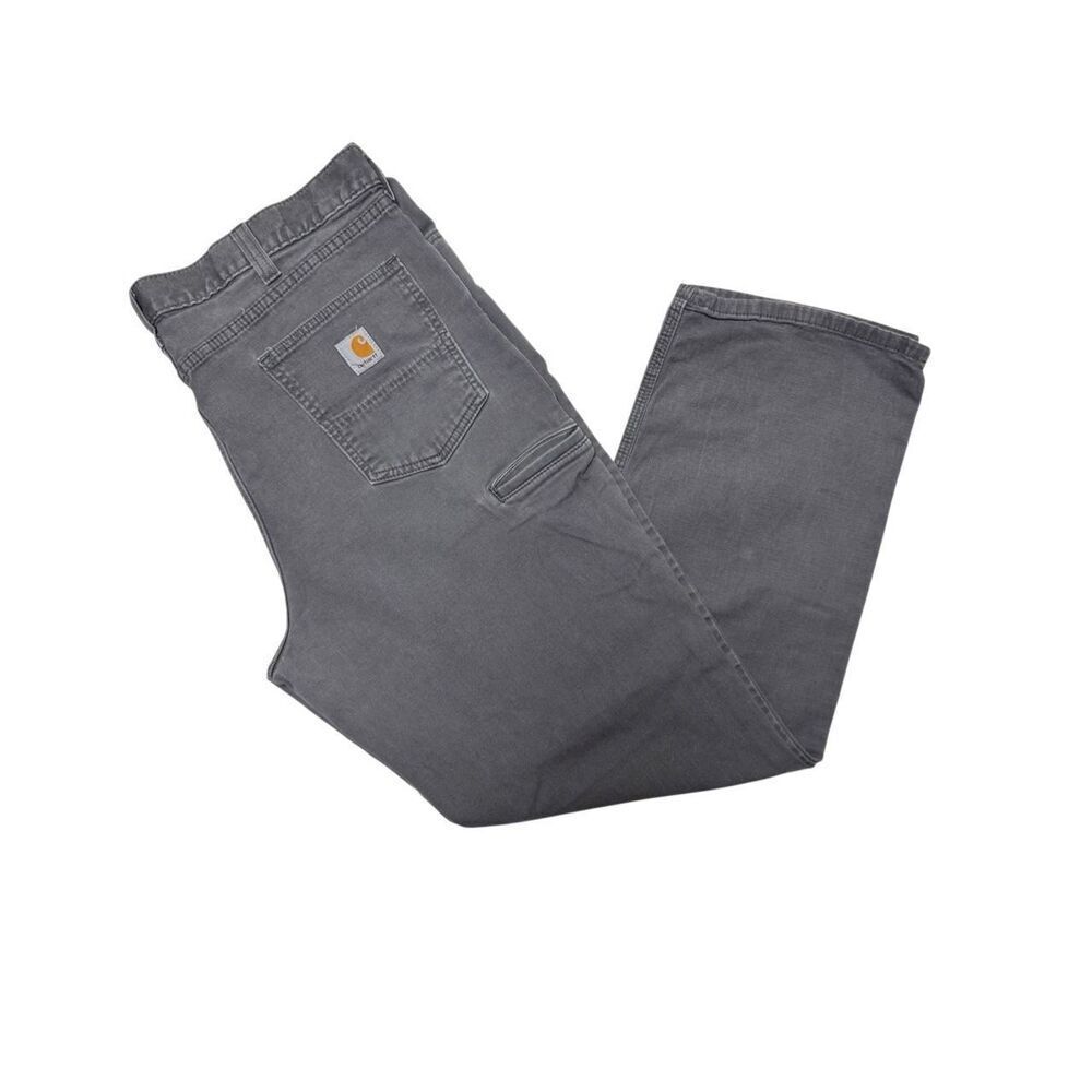 Carhartt Relaxed Fit Rugged Flex Canvas 5 Pocket Work Pants Mens 42x32 Baggy